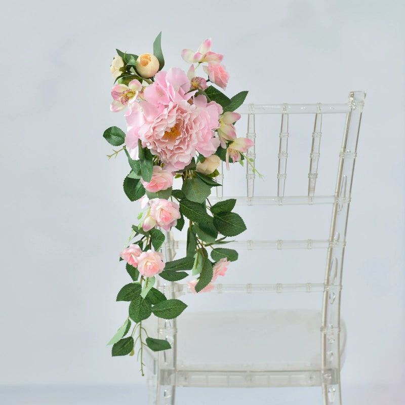 Artificial Flowers for Wedding Chair Decorations