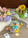 Load image into Gallery viewer, Mini Watering Can Floral Design Container