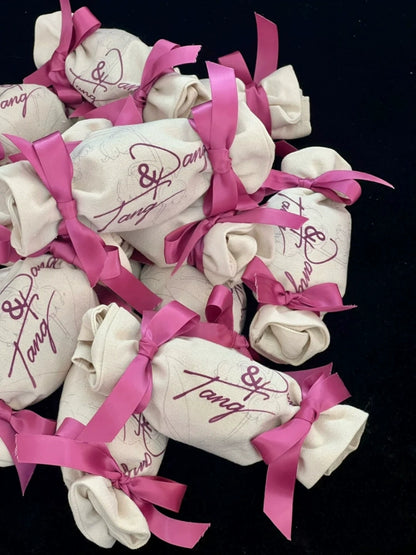 50 sacs cadeaux personnalisés en toile écologique