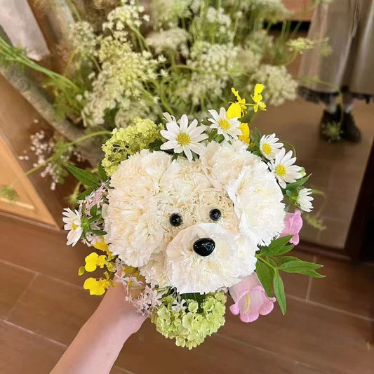 DIY Puppy Flower Bouquet Accessories (Set of 5)