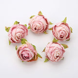 Load image into Gallery viewer, Silk Rose Flower Heads with Burned Edges Pack 30