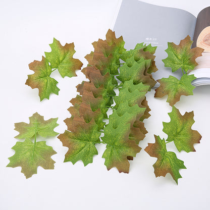 30pcs Artificial Autumn Leaves for Decoration