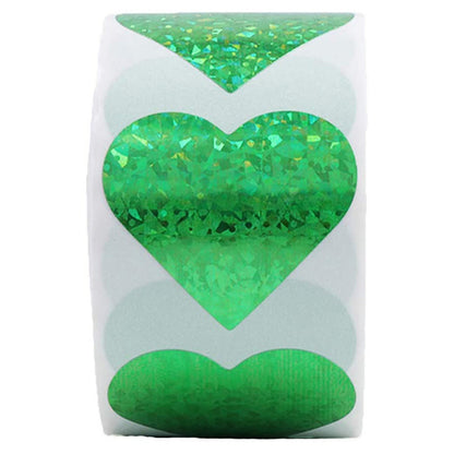 500pcs Glitter Heart Sticker for Valentine's Day