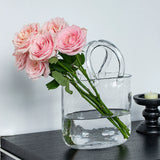 Load image into Gallery viewer, Transparent Handbag-Shaped Glass Vase