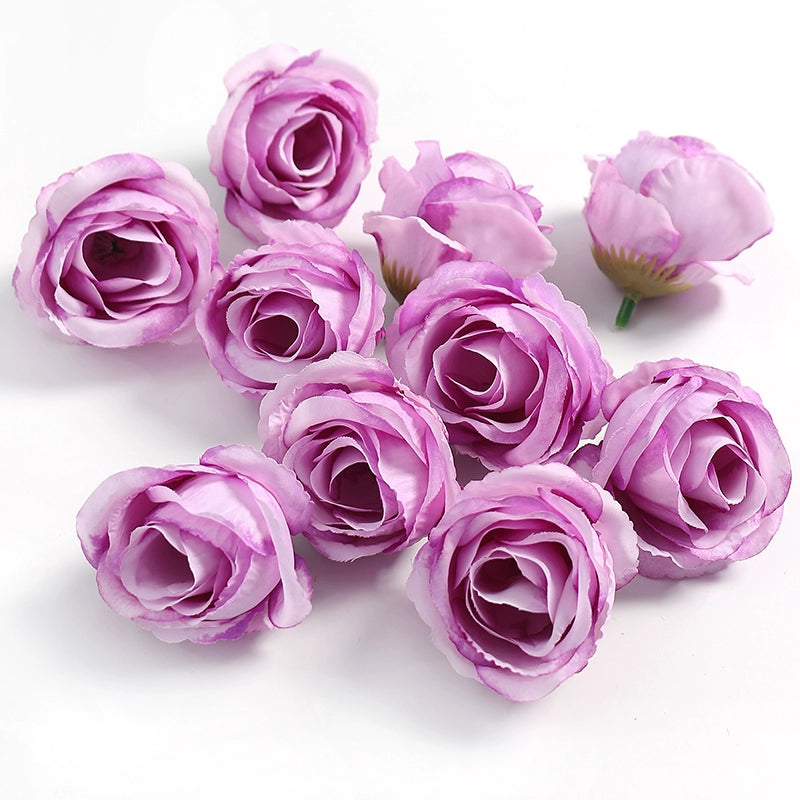 4cm Artificial Rose Flower Heads Pack 30