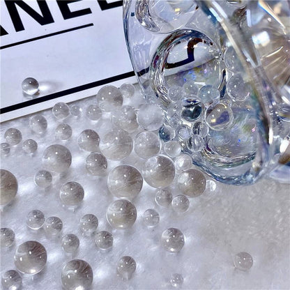 Hole-free Clear Acrylic Beads 200g