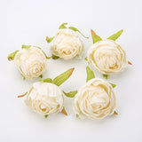 Load image into Gallery viewer, Silk Rose Flower Heads with Burned Edges Pack 30