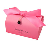 Load image into Gallery viewer, Hot Pink Favor Box with Ribbon Set of 10