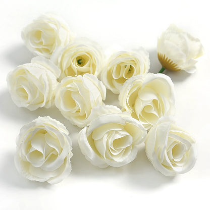 4cm Artificial Rose Flower Heads Pack 30