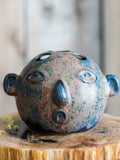 Load image into Gallery viewer, Distressed Vintage Artistic Ceramic Face Vase