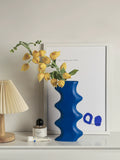 Load image into Gallery viewer, Klein Blue Geometric Ceramic Vase