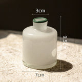 Load image into Gallery viewer, Minimalist White Frosted Glass Bud Vase