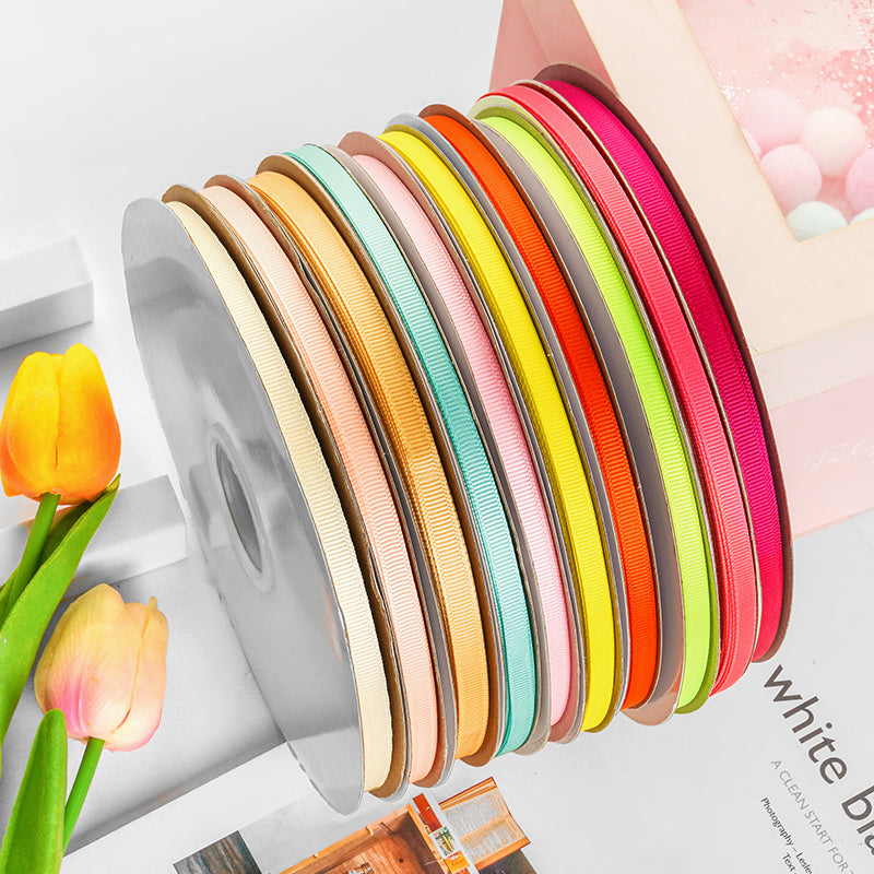 Solid Color Grosgrain Ribbon (6mmx100Yd)