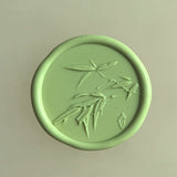 Load image into Gallery viewer, 30Pcs Green Floral Wax Seal Stickers