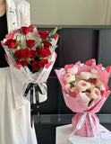 Load image into Gallery viewer, 20pcs 3D Heart Valentine’s Day Flower Wrap Paper (35x50cm)