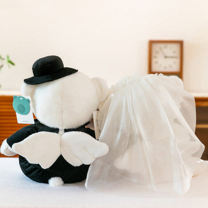 Wedding Teddy Bear Plush Couple 30cm