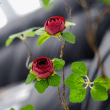 Load image into Gallery viewer, Artificial Camellia Flower Branch 83cmH