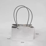 Load image into Gallery viewer, 10pcs Silver Flower Arrangement Bags with Handle