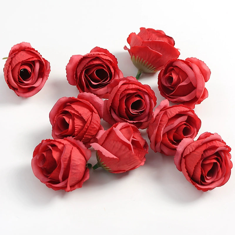 4cm Artificial Rose Flower Heads Pack 30