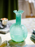 Load image into Gallery viewer, Vintage Blue Glass Art Vase