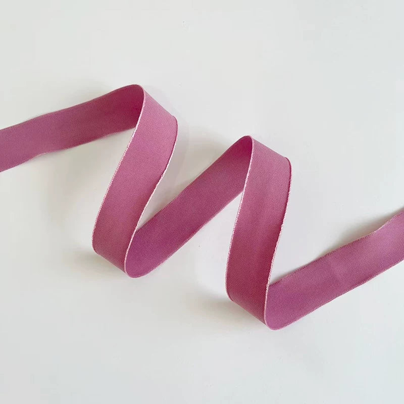 Solid Color Florist Cotton Ribbon (2.5cmx10Yd)
