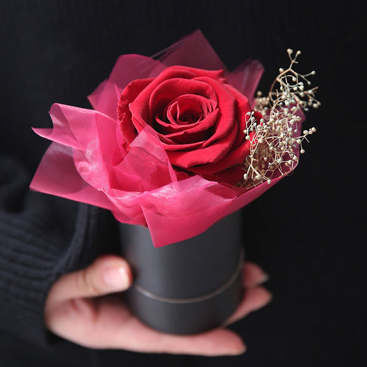 Set of 6 Mini Size Round Floral Gift Boxes