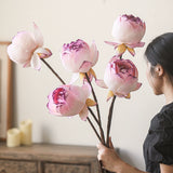 Load image into Gallery viewer, Artificial Silk Lotus Flower with Long Stem