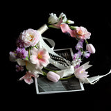 Load image into Gallery viewer, Modern Blush Pink Hoop Wedding Bouquet