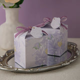 Load image into Gallery viewer, Floral Square Favour Box with Ribbon Set of 10