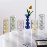 Load image into Gallery viewer, Geometric Double-Walled Glass Bubble Vase