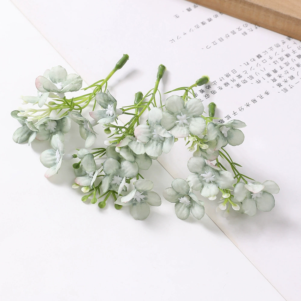 8cm Silk Hydrangea Flower Heads Pack 30