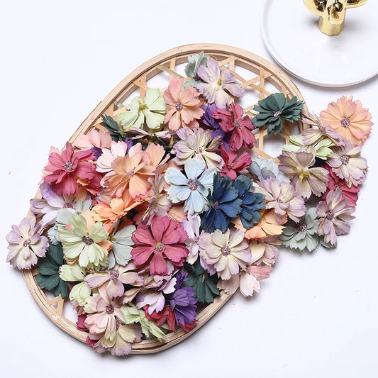 4.5cm Silk Flower Heads for Crafting Pack 100