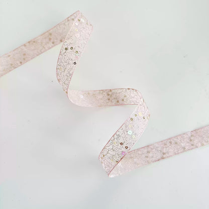 Ruban de fleuriste scintillant à paillettes (2,5 cm x 9,1 m)
