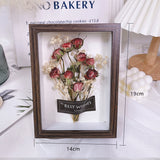 Load image into Gallery viewer, Real Dried Flower Photo Frame Stand (14x19cm)