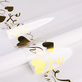 Load image into Gallery viewer, Gold LOVE Clear Cellophane Paper Pack 20 (57x57cm)