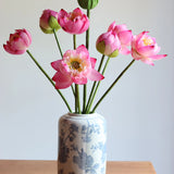 Load image into Gallery viewer, Artificial Pink Lotus Flower Stem