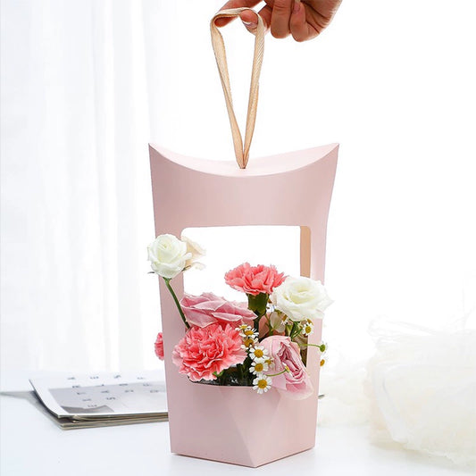 10pcs Hollow Handheld Flower Gift Box