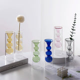 Load image into Gallery viewer, Geometric Double-Walled Glass Bubble Vase