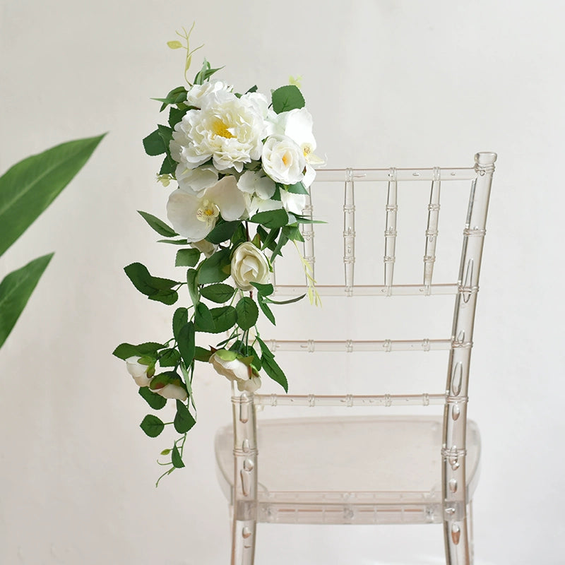 Artificial Flowers for Wedding Chair Decorations