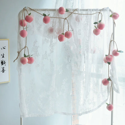Artificial Fruit Pink Peach Garland (150cmL)