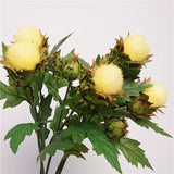 Load image into Gallery viewer, Artificial Flocked Thistle Stem (50cm)