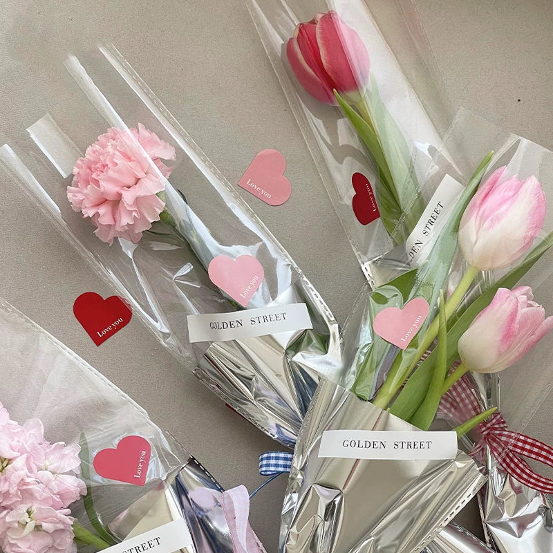 LOVE Heart Shaped Adhesive Stickers