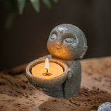 Load image into Gallery viewer, Vintage Little Monk Candle Holder
