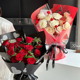 Load image into Gallery viewer, 20pcs Heart-Print Cellophane Wrap for Bouquets (56x56cm)