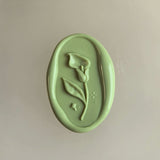 Load image into Gallery viewer, 30Pcs Green Floral Wax Seal Stickers