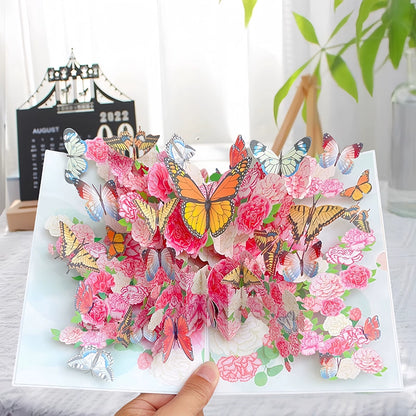 3D Butterfly Holiday Greeting Card
