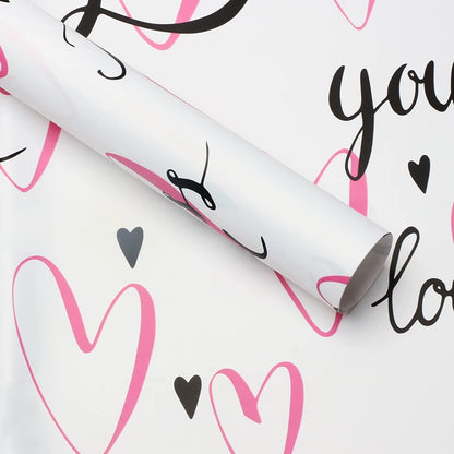 20pcs Love Heart Graffiti Bouquet Paper (57x57cm)