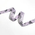 2.5cmx10Yd black floral