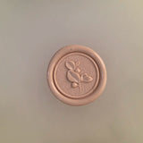 Load image into Gallery viewer, 30Pcs Nude Pink Floral Wax Seal Stickers