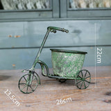 Load image into Gallery viewer, Vintage Iron Tricycle Planter Metal Flower Pot